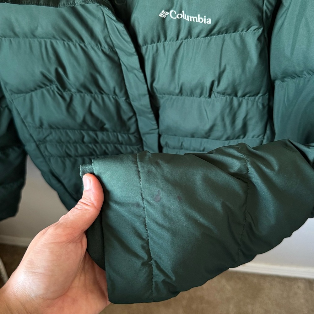 Columbia Forest Green Hooded Puffer Jacket - Picture 3 of 5
